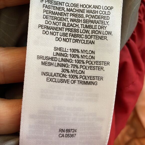 Columbia “Bugaboo” gray, red & black polyester/nylon jacket - Picture 10 of 11